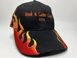 Fire Fighter Flame Design Hook &amp; Ladder 2003 Golf Hat Cap Red Cloud Nebraska - £15.48 GBP