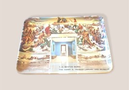 The Harry Truman Library &amp; Museum T. H. Benton Mural Souvenir Ashtray Vintage - £9.41 GBP