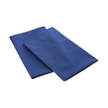 Just Contempo Plain Percale Pillow Case, 50 x 75 cm - Navy Blue, Pack of 2  - £12.90 GBP