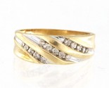 Diamond Men&#39;s Cluster ring 14kt Yellow Gold 383644 - £364.57 GBP