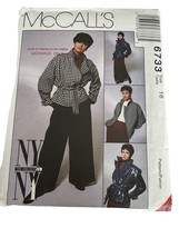 McCalls Sewing Pattern 6733 Jacket Skirt Pants Outfit Fall Sash Uncut Size 16 - £15.67 GBP