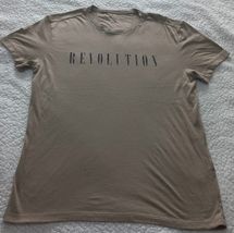 John Varvatos Revolution Graphic Tee T-Shirt Tan Men’s Size Small NWOT - $45.98 CAD