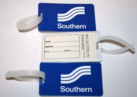 3 SOUTHERN AIRLINES Vintage Plastic Luggage Tags  -Never Used-  A102 - £15.69 GBP