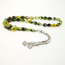 Green Tasbih Special Luminous Resin Muslim Rosary Everything is new misb... - $30.29