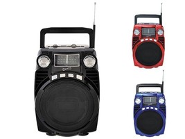 Supersonic SC-1390BT Portable/Rechargeable Speaker +Bluetooth +4-Band Radio - $54.82