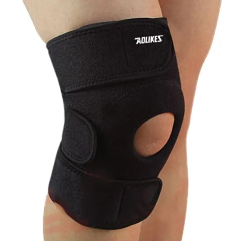 Adjustable Unisex Knee Pads Stabilizer  Outdoor  Black Knee Patella Support ce S - £82.10 GBP