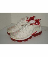 Nike Air Vapormax Plus Mens Size 9.5 White University Red Running Sneake... - $1,507.73 MXN