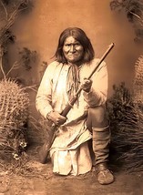 Famous Vintage Photo Geronimo 1886 Western Native American Indian Warrior - £15.45 GBP