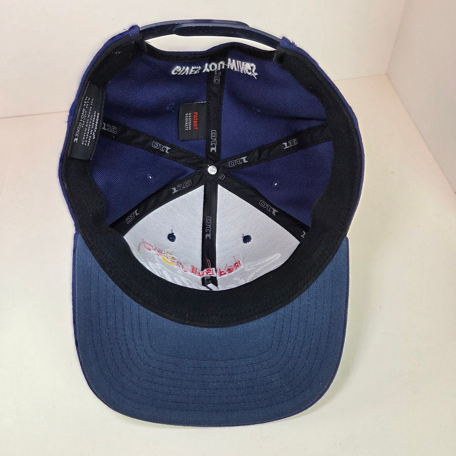 Red Bull Snapback Hat Blue Flat Brim Adjustable Racing Cap Vietnam Item image 6