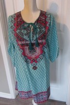 Urban CoCo Boho Tunic Blouse  multicolor Top size S  NWT - £4.91 GBP