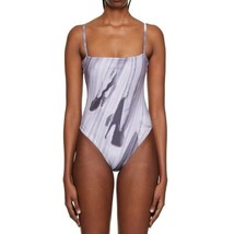 Elliss Exclusive Gray Pop One-Piece Swimsuit size US M or UK 34 NEW MSRP... - $93.31