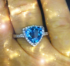 Haunted Ring Blue Moon Draw Opportunities &amp; Career Boosts Highest Light Magick - £221.99 GBP