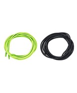 Elastic No Tie Shoelaces for Adults and Children (2-Pack) Green and Black - $10.96 CAD