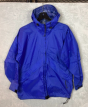 VINTAGE L.L. Bean Jacket Women&#39;s WATERPROOF Rain Zip Up Hood size Small - £25.94 GBP