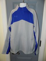 Under Armour Blue/Gray Loose Fit Athletic 1/4 Zip Pullover Size YMD Boy'... - $27.00
