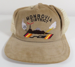 VTG Southern California Edison Monrovia SCE Corduroy Mesh Trucker Snapba... - $39.55