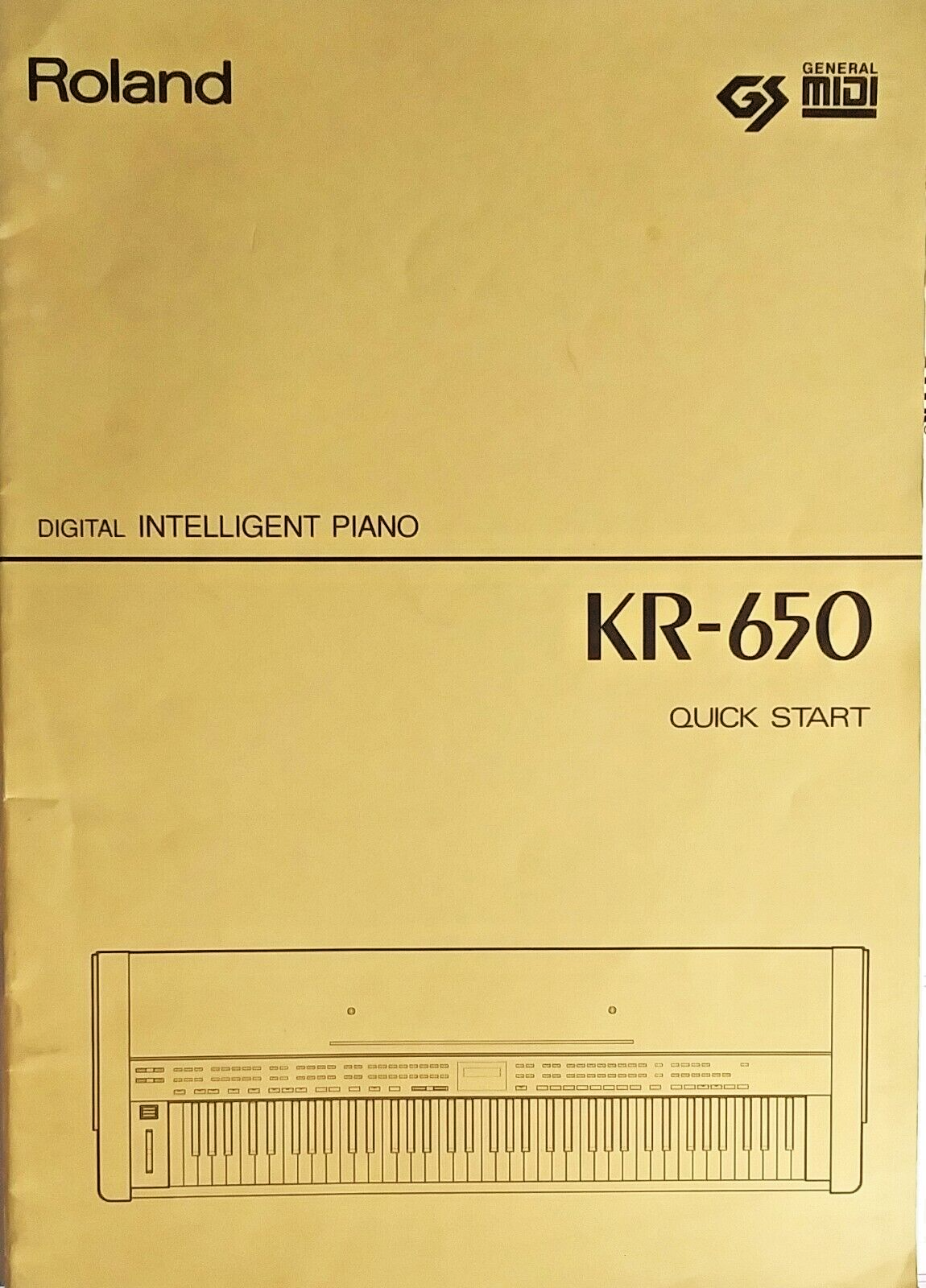 Primary image for Roland KR-650 Digital Piano Keyboard Original Quick Start Owners Manual Book # 1