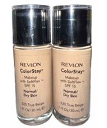(Pack Of 2) Revlon ColorStay Makeup With SoftFlex Normal/Dry #320 TRUE B... - £15.59 GBP