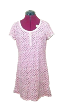Lucky Brand Nightgown Multicolor Women Henley Floral Size Small Pocket - £17.85 GBP