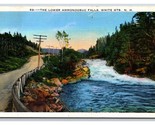 Lower Annonoosuc Falls White Mountains New Hampshire NH Linen Postcard H20 - £2.33 GBP