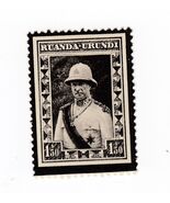 Belgian Congo, 1934 Death of King Albert I "RUANDA - URUNDI" - $9.26