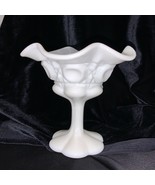 1970’s Kanawha Milk Glass Bullseye and Daisy Compote - $29.00