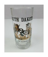 Vintage South Dakota Mt. Rushmore, Badlands, Buffalo Drinking Glass 5.5&quot;... - $9.89