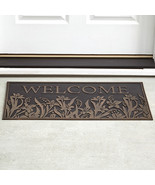 DOORMAT Rug FLOWER Outdoor Porch Front Door WELCOME Mat Entryway Rubber ... - $357.88 MXN+