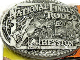 1998 National Finals Rodeo Saddle Bronc Hesston Limited Ed Belt Buckle Vtg NWT - £30.27 GBP