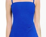 Essentials By Gottex Blue Texture draped Underwire One-Piece Swimsuit, S... - $14.84