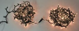 *E6) Mixed Junk Drawer Lot of 2 White 30ft Christmas Lights - $9.89