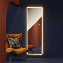 Vlsrka Over The Door Led Mirror, 47&quot;X16&quot; Full Length Mirror With, (1 Pc.. - £84.11 GBP