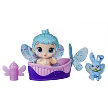 Baby Alive Glo Pixies Minis Doll, Aqua Flutter, Glow-in-The-Dark Doll for Kids A - £14.45 GBP