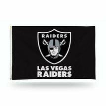 Las Vegas Raiders Flag Size 3 Feet x 5 Feet Black and White - £10.35 GBP
