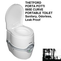 THETFORD PORTA POTTI 565E CURVE PORTABLE TOILET Sanitary, Odorless, Leak... - £154.96 GBP