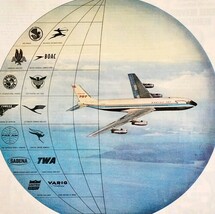1958 Boeing 707 720 Airplane Travel Advertisement Aviation Airlines DWII22 - $29.99