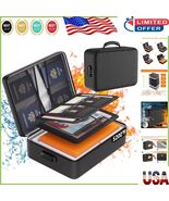 5200°F Fireproof &amp; Water-Resistant Document Organizer with Combination Lock - $1,329.16 MXN
