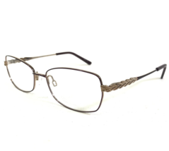 Charmant Eyeglasses Frames CH29209 PU Purple Gold Rectangular Full Rim 54-16-140 - £14.78 GBP