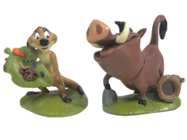 Timon & Pumbaa Disney Lion King PVC Figures Figurine Birthday Cake Toppers Lot  - $12.69