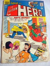 Jughead as Captain Hero #7 1967 Fair+ Archie Comics Dirty Demon, Bomb Ma... - $8.99