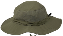 Men's Wide Brim Sun Hat Khaki Breathable Mesh UPF50+ Fishing Gardening Sun Hat image 4