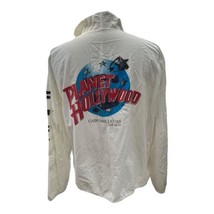 Vintage Planet Hollywood CABO SAN LUCAS White Cotton Jacket Lightweight ... - $32.52