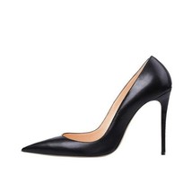 Black pumps pointed toe 12cm high heels sexy shallow women shoes party evening s - £57.67 GBP
