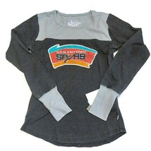 NBA San Antonio Spurs Womens Blindside Thermal Top Sweatshirt Touch Gray Size 2X - £12.81 GBP
