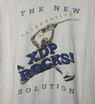 Vintage XDP Rocks T Shirt Solution Computer Software 1999 Promo Medium 90s - £23.91 GBP