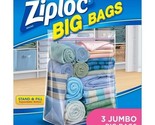 Ziploc Big Bag Double Zipper Jumbo Big Bags, 3 Count 20 Gallons - £31.28 GBP