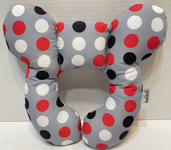 Kakiblin Infant Plush Car Seat Stroller Head Rest Black Red White Gray Polka Dot - £10.38 GBP