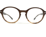 Morgenthal Frederics Eyeglasses Frames 876 TRACY Brown Round Full Rim 47... - $93.28