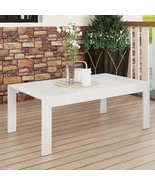 White Aluminum Patio Coffee Table - All Weather - $237.96 CAD