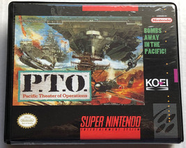 P.T.O. Pacific Theater Of Operations Case Only Super Nintendo Snes Box Best - £9.57 GBP